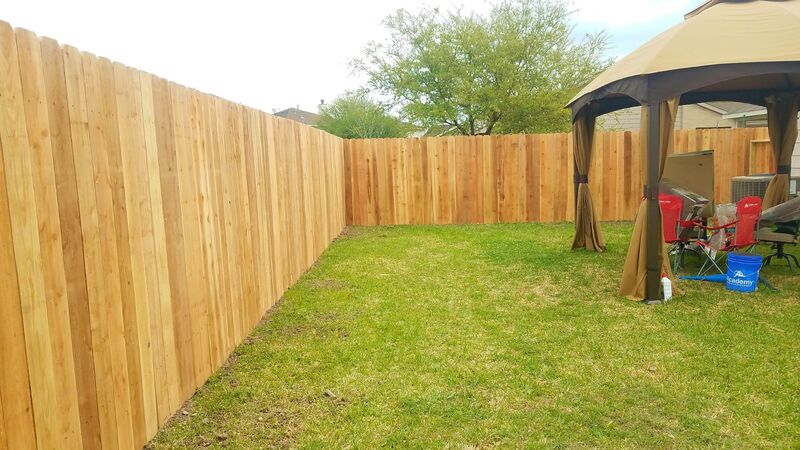 Wood Fence installed in spring tx