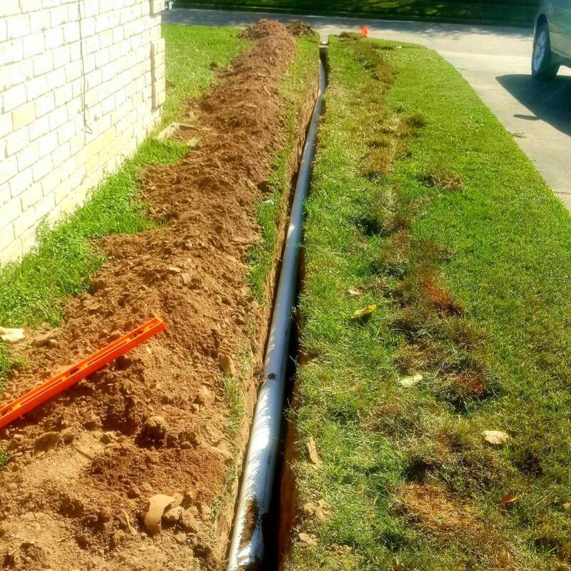 yard drainage installed in katy tx
