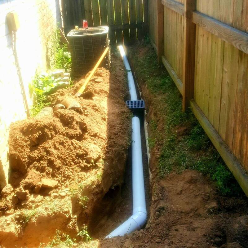 drain system installed in katy