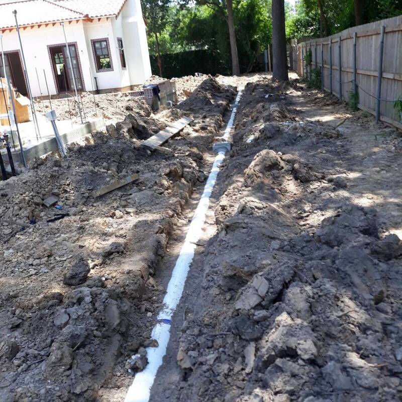 commercial-grade-drainage installed in katy tx