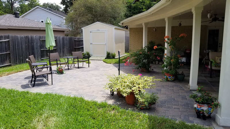 Plaza Combo Paver Patio installed in katy tx