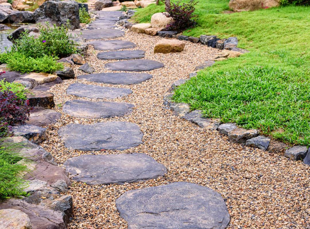 Gravel and Stone pathways 