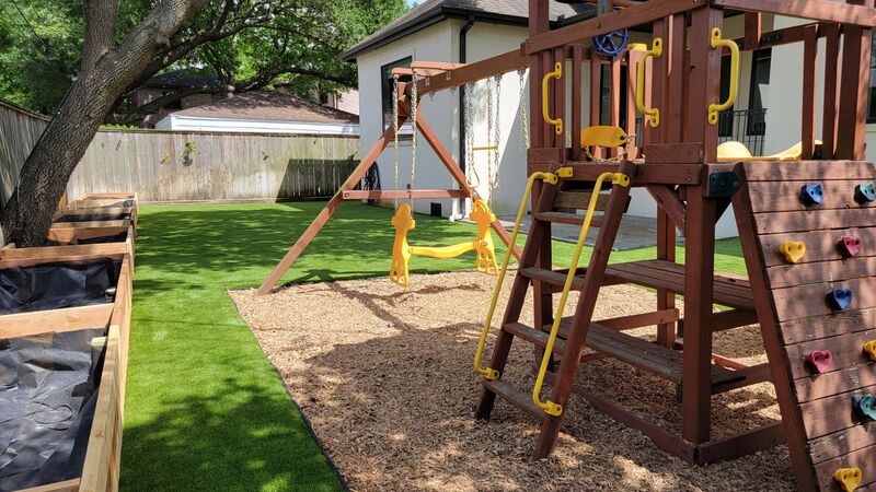 Playground & Artificial Grass installed in houston tx