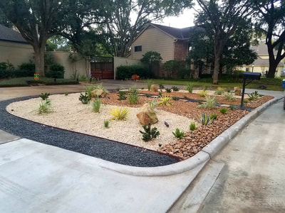 garden with gravel