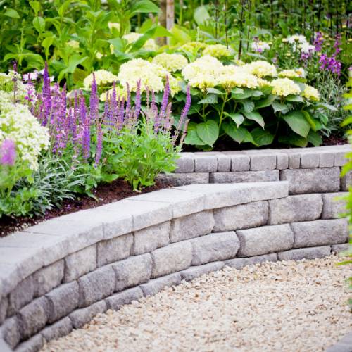 retaining wall for gardens