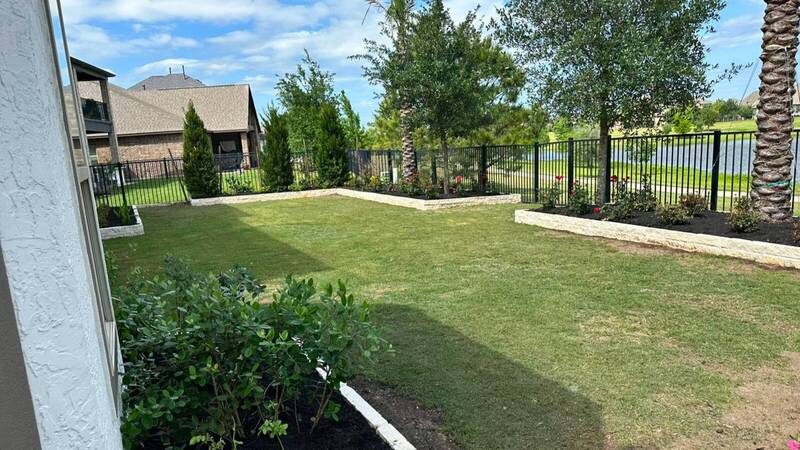 retaining-wall-landscaping installed in cypress tx