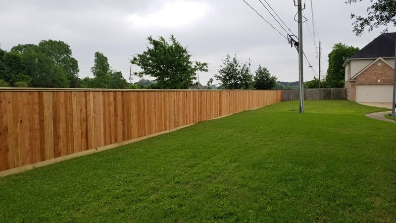 Wood Fence installed in katy tx