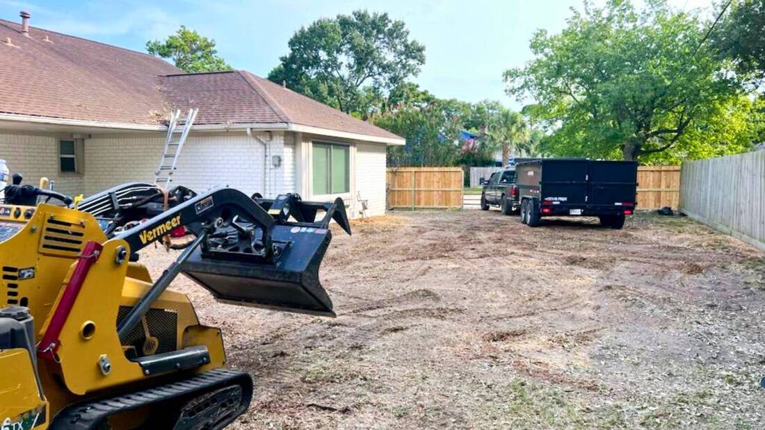 skid steer-yard waste removal in tomball tx